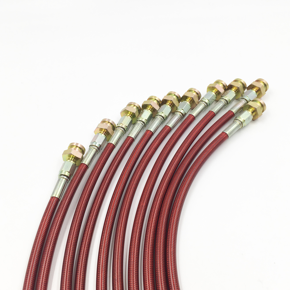 ID 3,2 мм OD7.5mm с оплеткой из нержавеющей стали, гидравлический ptfe тормоза 1/8 ''Масляный шланг для гоночных мотоциклов, внедорожных мотоциклов