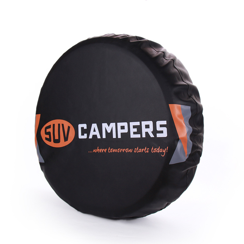 Spare Wheel Tyre Cover Black Customized Logo Tire Bag