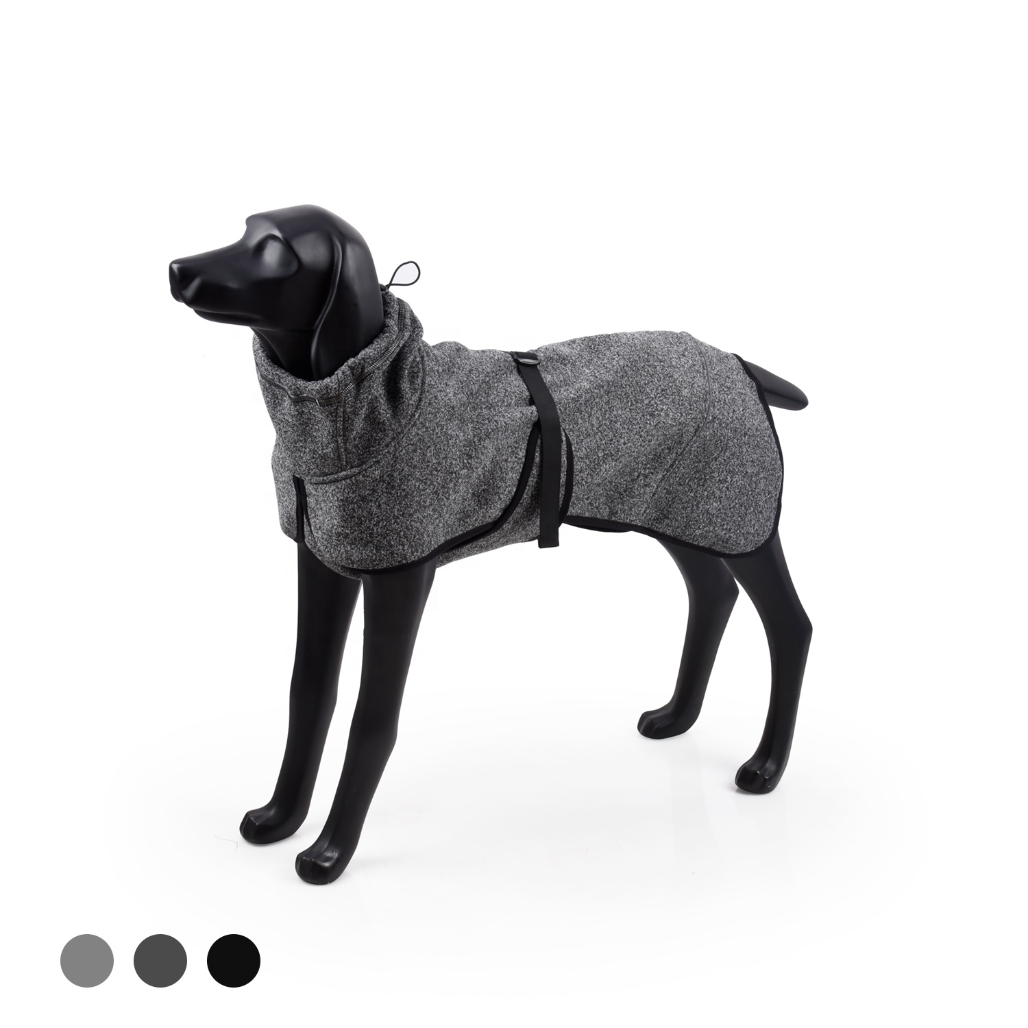 BlackDoggy, одежда для домашних животных, флисовая куртка, вязаное пальто Greyhound для средних и больших собак