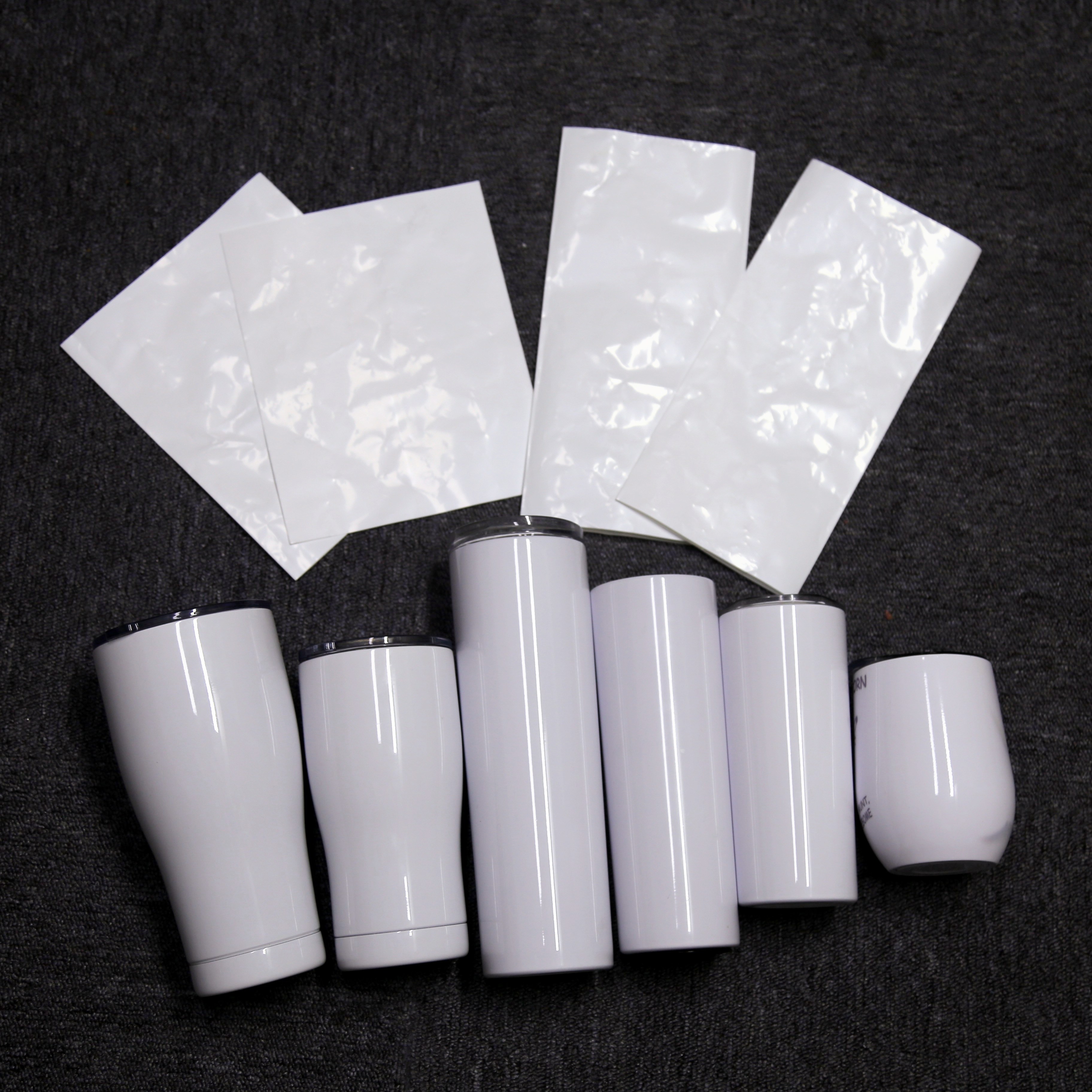 Sublimation bank Transfer Paper Bank Tumbler Cups Plastic Shrink film Heat Transfer paper of Sublimation shrink wrap