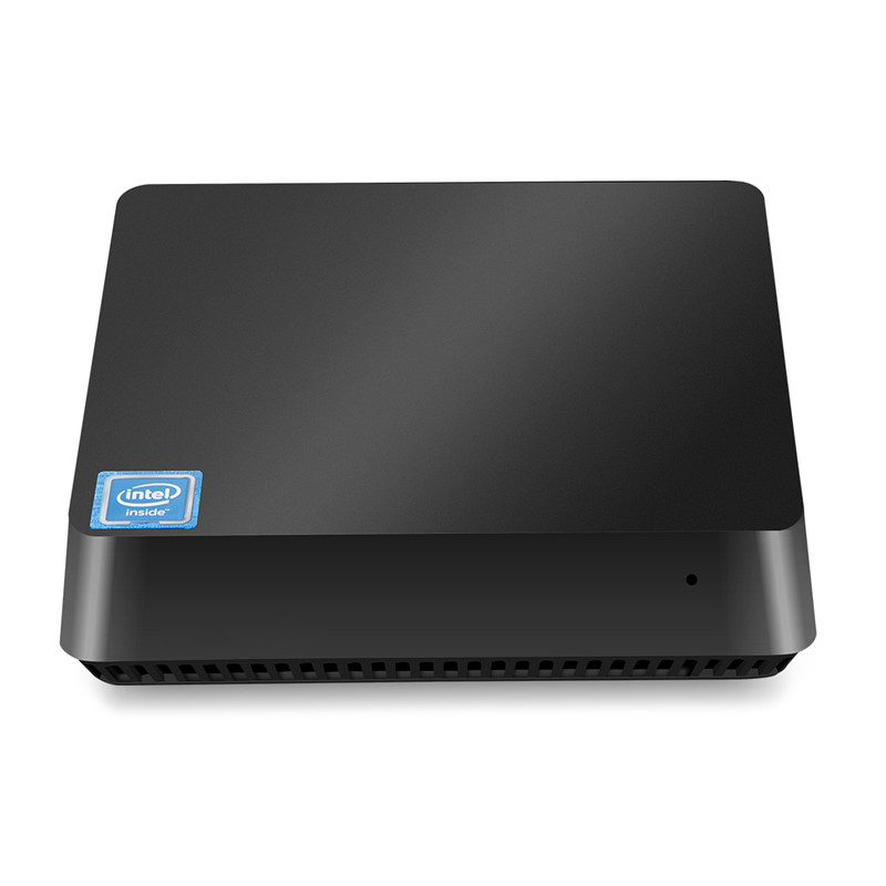 Ин Atom x5-Z8350 Мини компьютер T11 Win 10, объемом памяти 4 Гб/64 ГБ безвентиляторный настольных ПК Поддержка Win10 Ubuntu (убу́нту-операционная система 18,04 с ножевые рубильники и переключатели без порт VGA