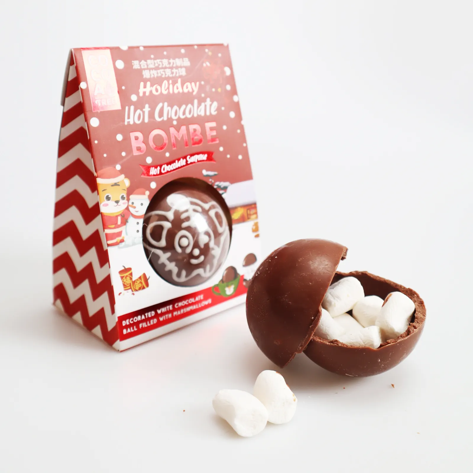 Wholesale Custom chocolate delicious Marshmallow Chocolate bomb