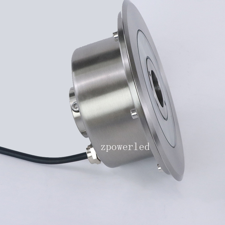 Полированный корпус из нержавеющей стали 304, 24 В dmx rgb IP68, подводный светодиодный фонарь для фонтана
