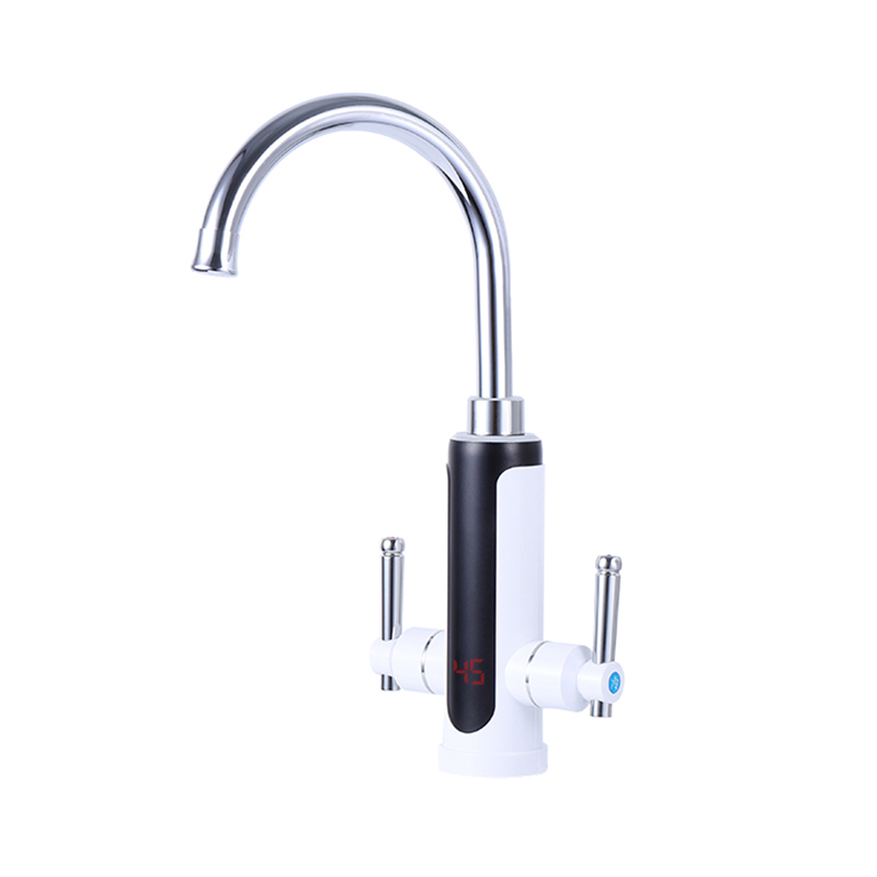 Good sale kitchen sink instant electric water heater double handle instant hot water tap with digital display