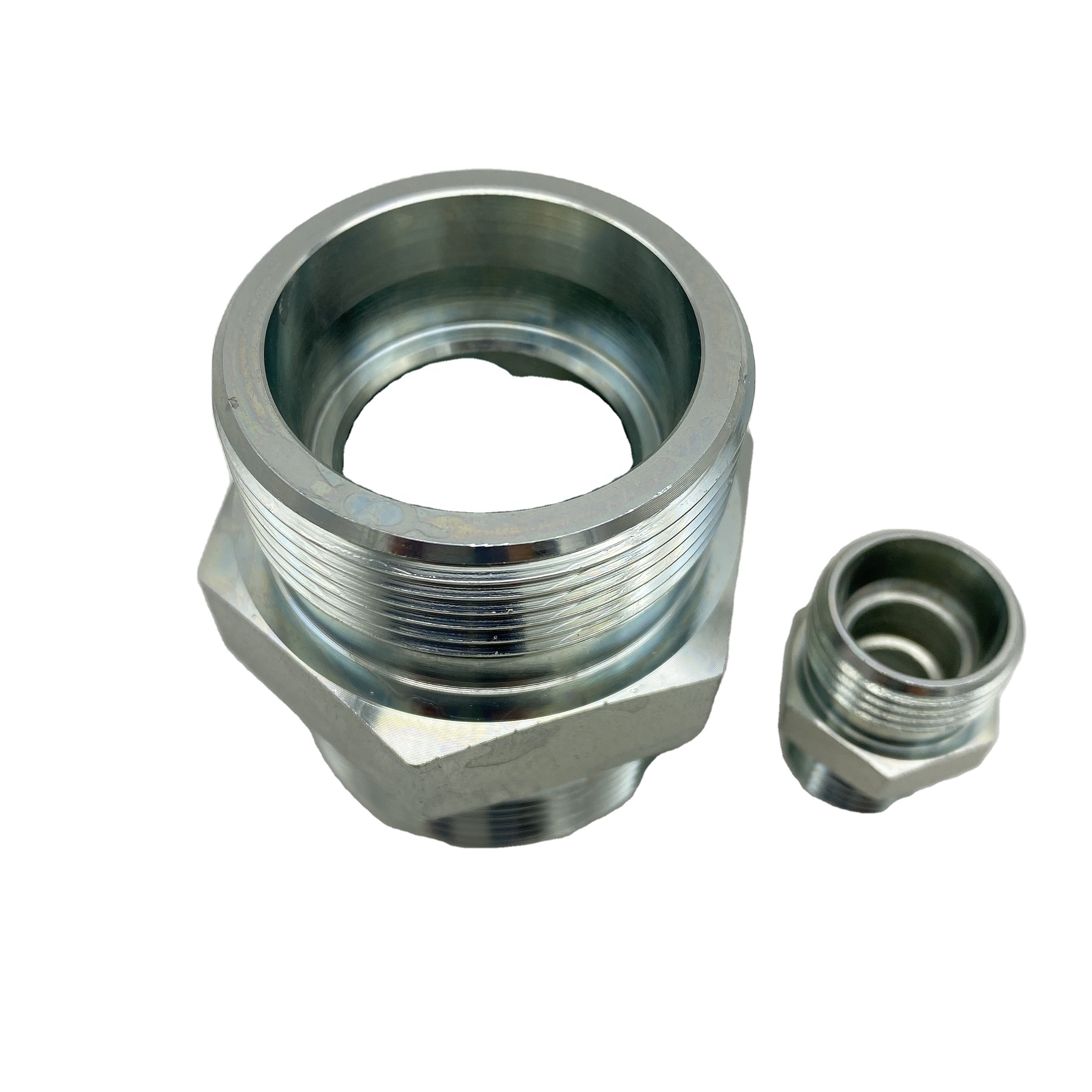China Manufacture hydraulic metric standard pipe straight light vacuum hose adapter