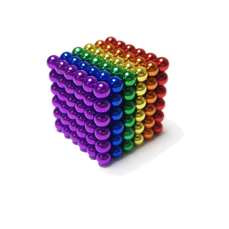 Индивидуализированные неодимовые шарики радужного цвета с логотипом Buckyballs