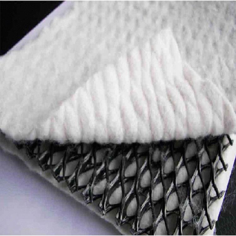 Геокомпозитная дренажная сетка geonet, дренажный лист hdpe, пластиковая сетка geotextile