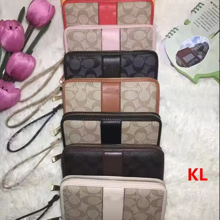 2024 High quality printing ladies brand women wallet clutch bag fashion women's purse leather women's wallet wholesale brand