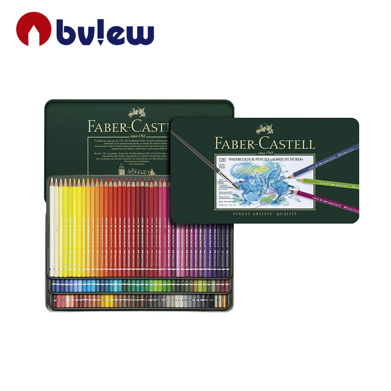 Faber-Castell Albrecht Durer 120 Assorted Colors Watercolor Pencils Tin Set