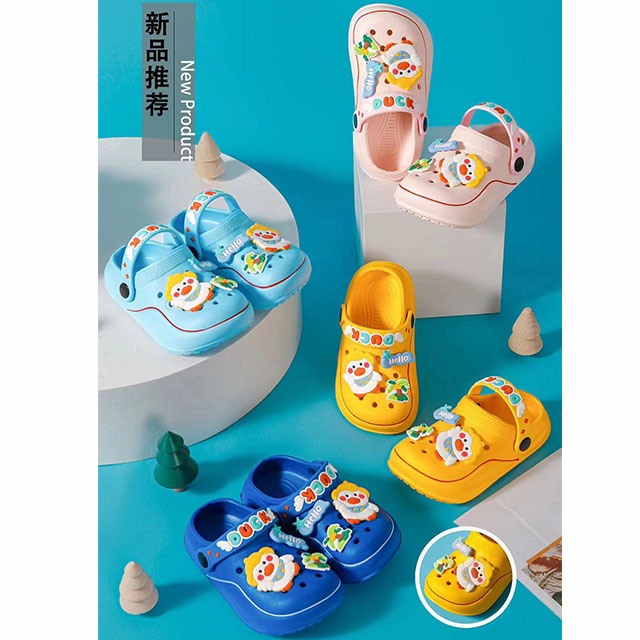 Hot Sale EVA Kids Clogs Shoes Outdoor Indoor Good Quality Wholesale Cute Cartoon Children's Sandals and Slippers
