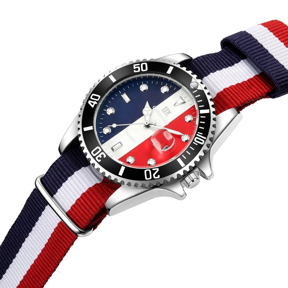 IIK коллекция North Nylon Nato Montre наручные часы Oem логотип под заказ водонепроницаемые спортивные Роскошные Кварцевые Мужские наручные часы