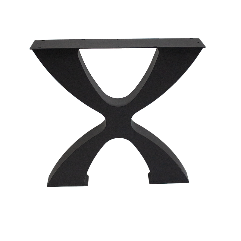 X Shape Heavy Duty Industrial Wrought Cast Iron Dining Metal Table Legs Dining Table Set For Dining Living Room Table