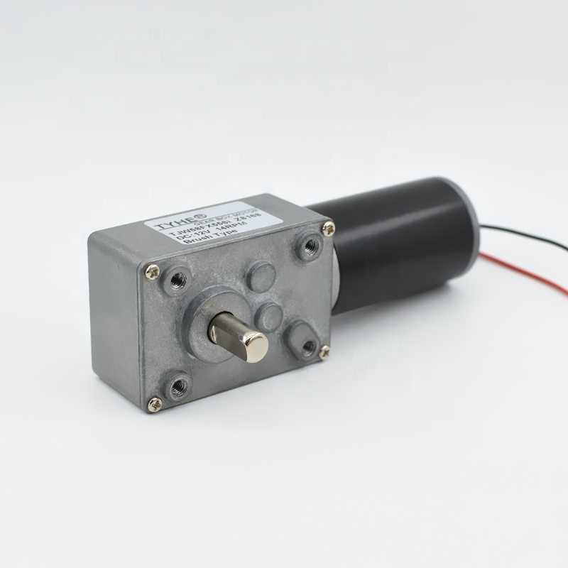 TJW58FX 24v 12v 100rpm Электрический правый угол dc червячный редуктор мотор с кодером для робота