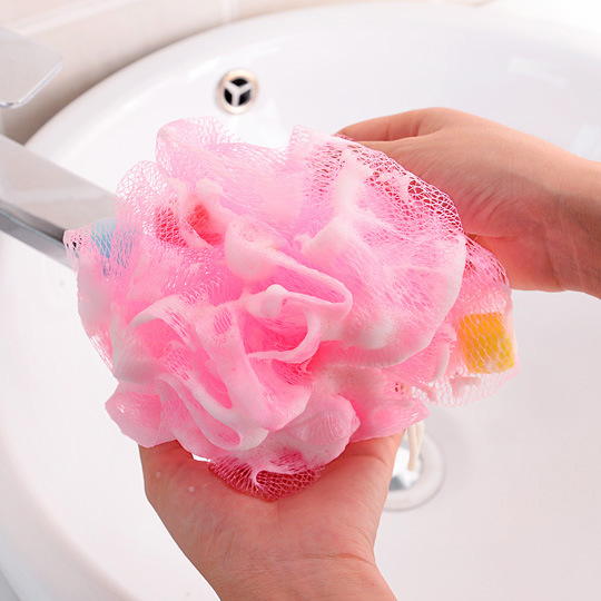 Wholesale Home Flower Foaming Sponges Bath Bomb 30g Sponge mesh Shower Bathing Ball