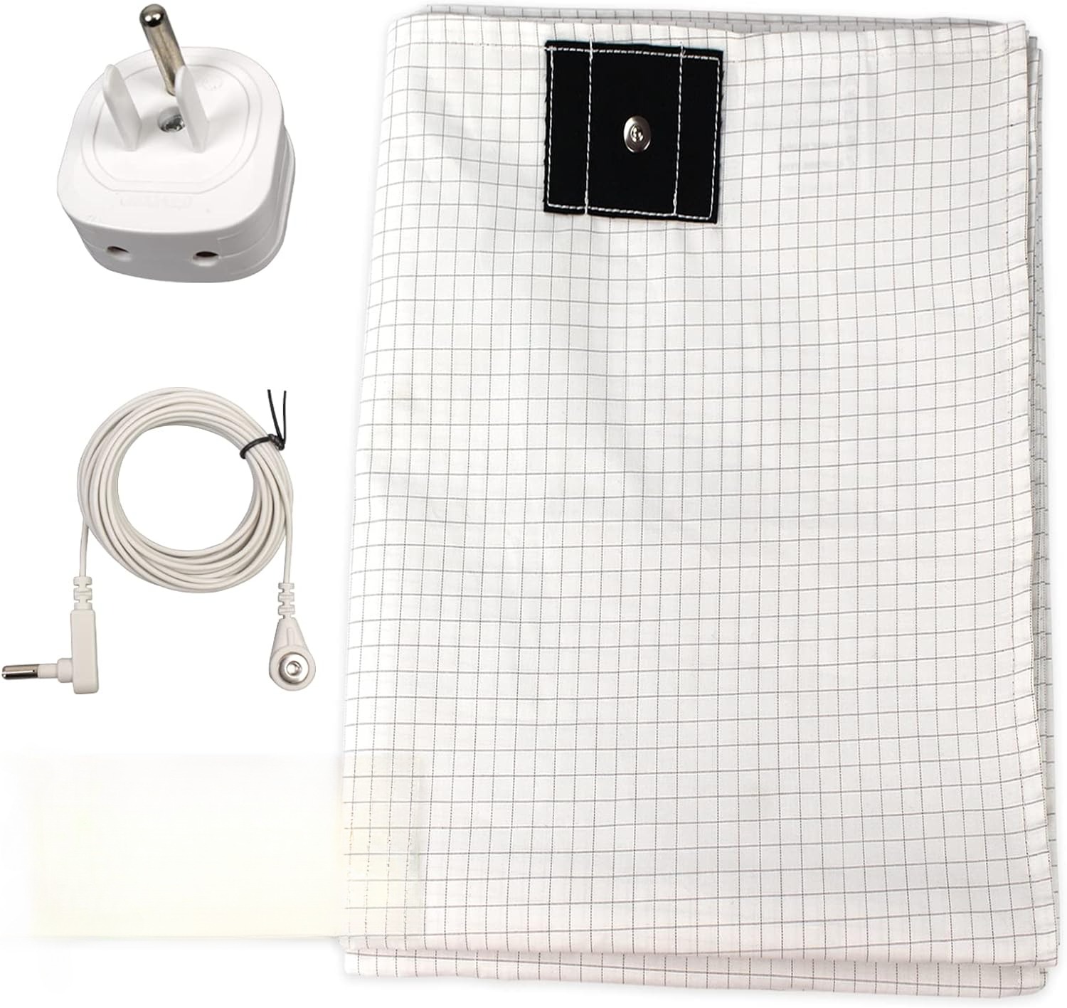 EMF-Blocking Bed Flat Nickel Copper Sheets Grounded Connection Organic Fitted Grounded Sheet for Improved Sleep,Pure Silver