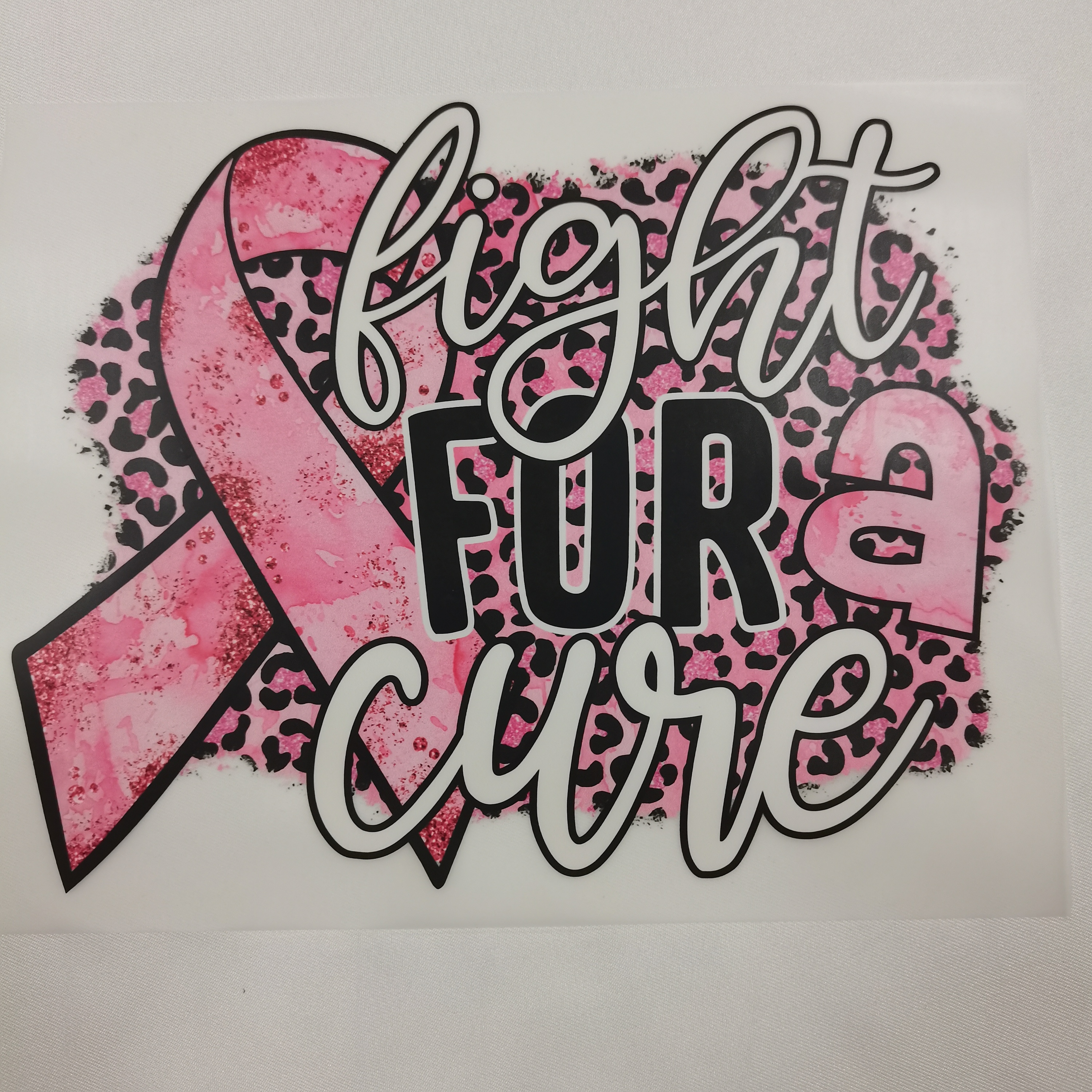 Best Seller Fight for a Cure Transfers Printing Plastisol Transfers Heat Press t Shirt