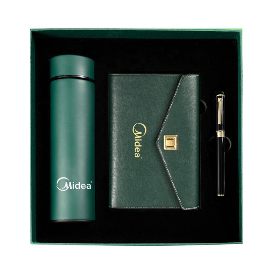 Luxury Gift Business Men Gift Set 5 In 1 For Promotional Gifts Sets Included Bag Box Notebook Pen and Bottle