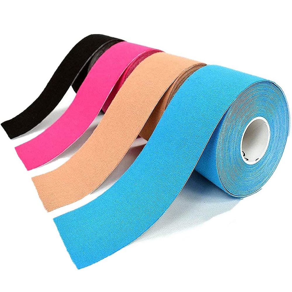 Factory Wholesale Multicolor Waterproof Elastic Sports Kinesiology Muscle Tape Cure Kinesiology Tape