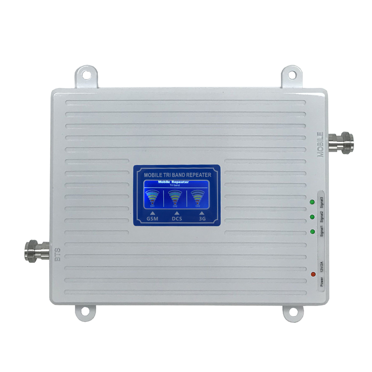 Усилитель сигнала мобильного телефона высокой мощности GSM/DCS/WCDMA 70 дБ 900/1800/2100 2G/3G/4G трехдиапазонный