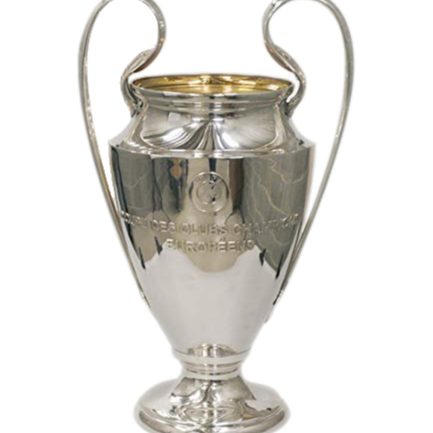 Factory direct sale resin material 16cm or larger size Champions League trophy