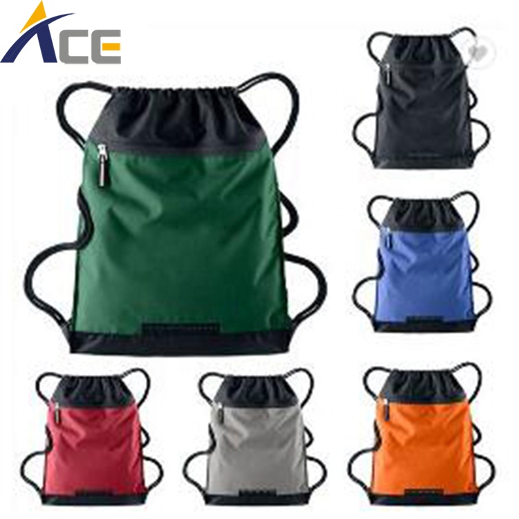 Custom small athletic yoga drawstring duffel gym bag sports