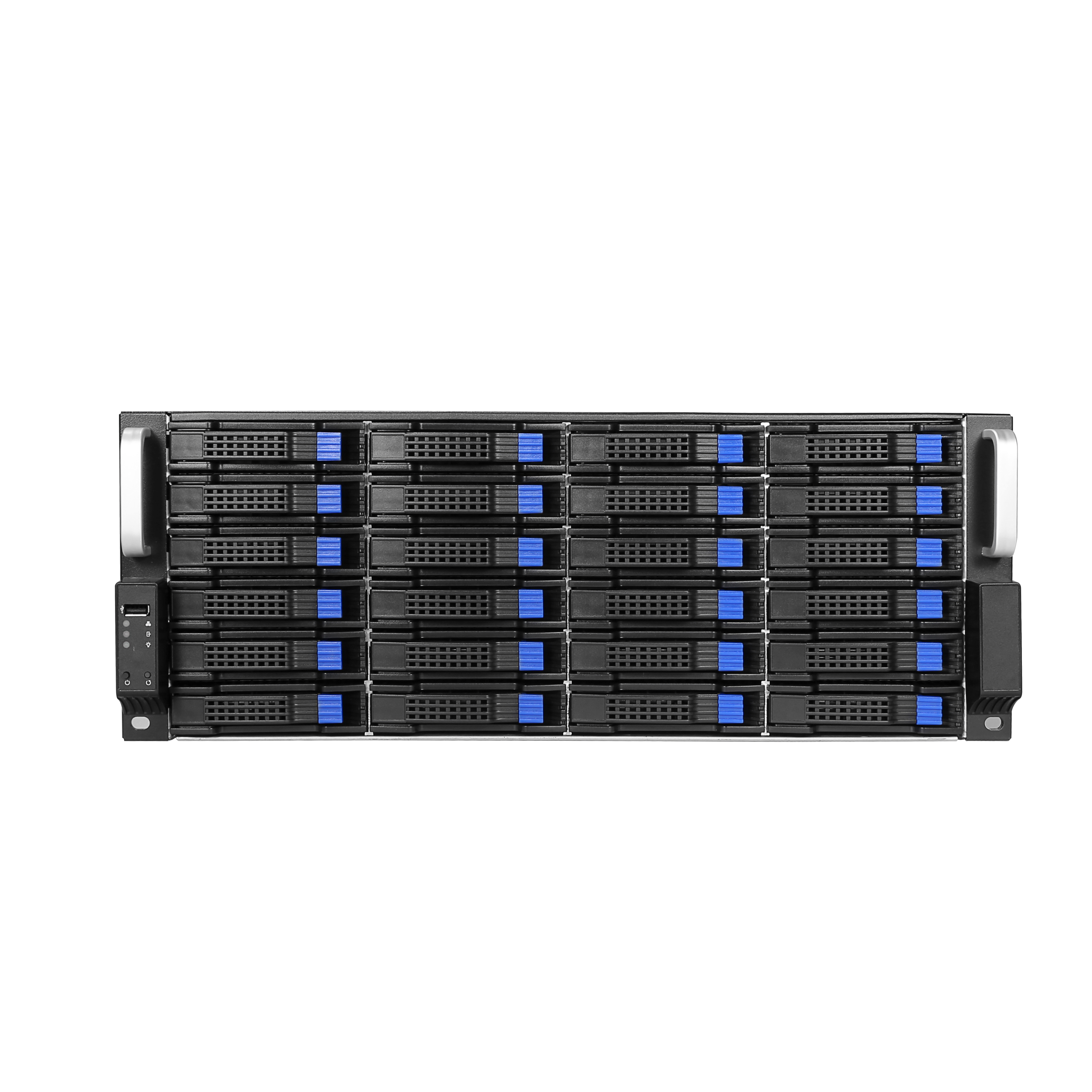 4u Rackmount компьютерный корпус Sata к Usb, 3,5 24Bay хранение горячей замены стойки Серверный корпус