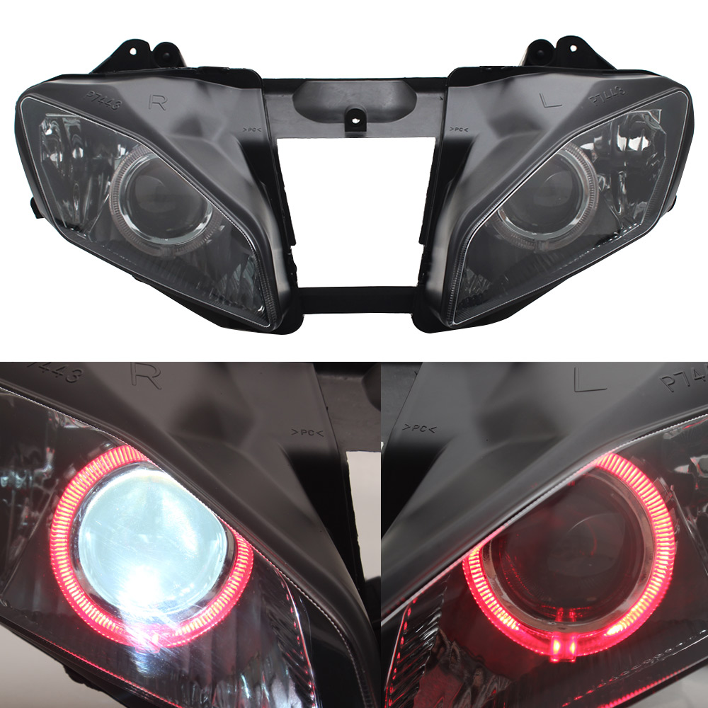 Новый модифицированный фары, пригодный для Yamaha YZF 600 R6 2006 2007 06 07 мотоцикла Мото фар, Высокопрочная конструкция, на смену налобный фонарь освещения