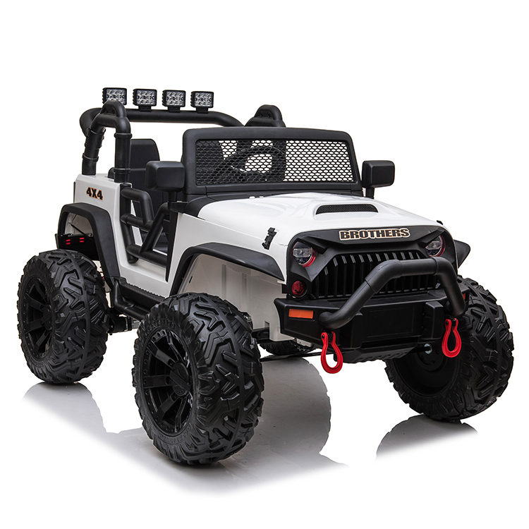 Plastic Child Electric Battery Power Car With Big Wheels Lights