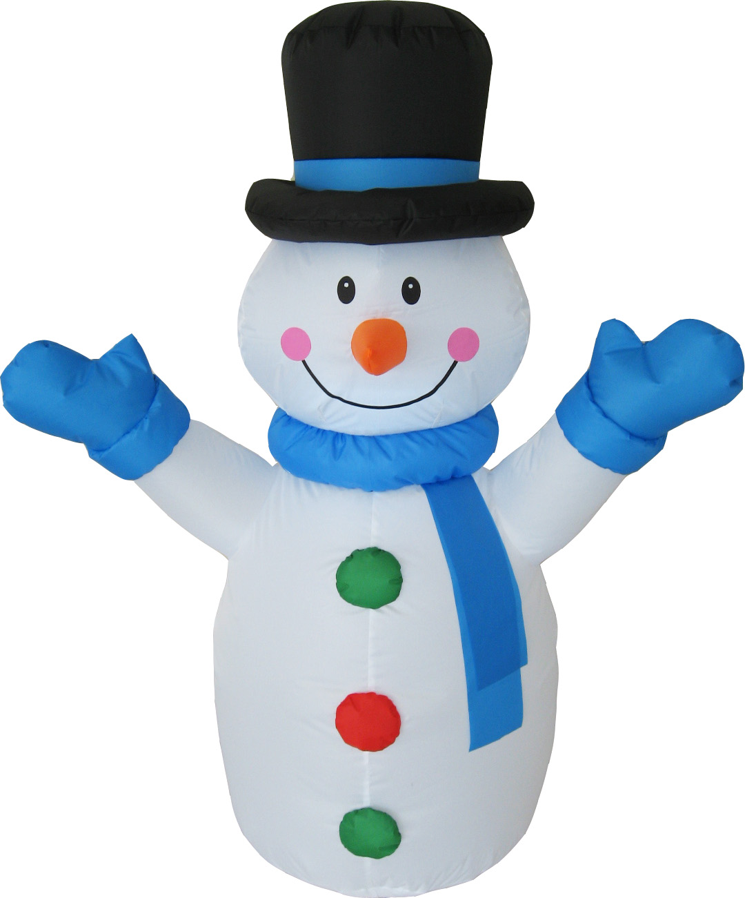 Inflatable Snowman Festival Decoration LED Lights Built-In Colorful Inflatable Christmas Snowman