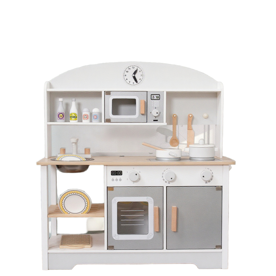 Hot Sale Baby Wooden Kitchen Toys Pretending Role Play Cooking Set Food Girls Toys Kitchen Set Toys for Kids
