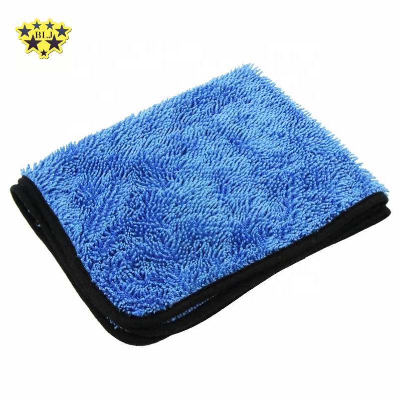 20" *24" Blue Thick Twist Pile 850GSM Microfiber Car Cleaning Cloth