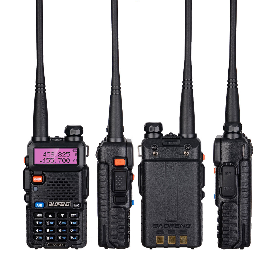 Горячая Распродажа Baofeng UV-5R оригинальный пульт иди и болтай Walkie Talkie с наушниками с большим радиусом 128 каналов портативный передатчик 2 Way Радио