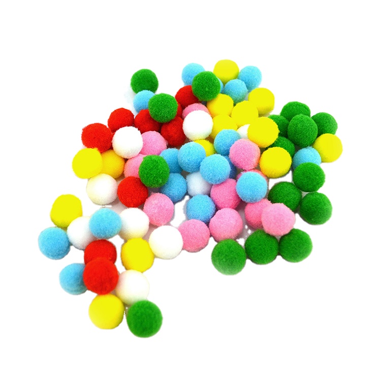 Оптовая Продажа Красочные безопасности Сделай Сам аппаратов Pom Poms для рождественские украшения