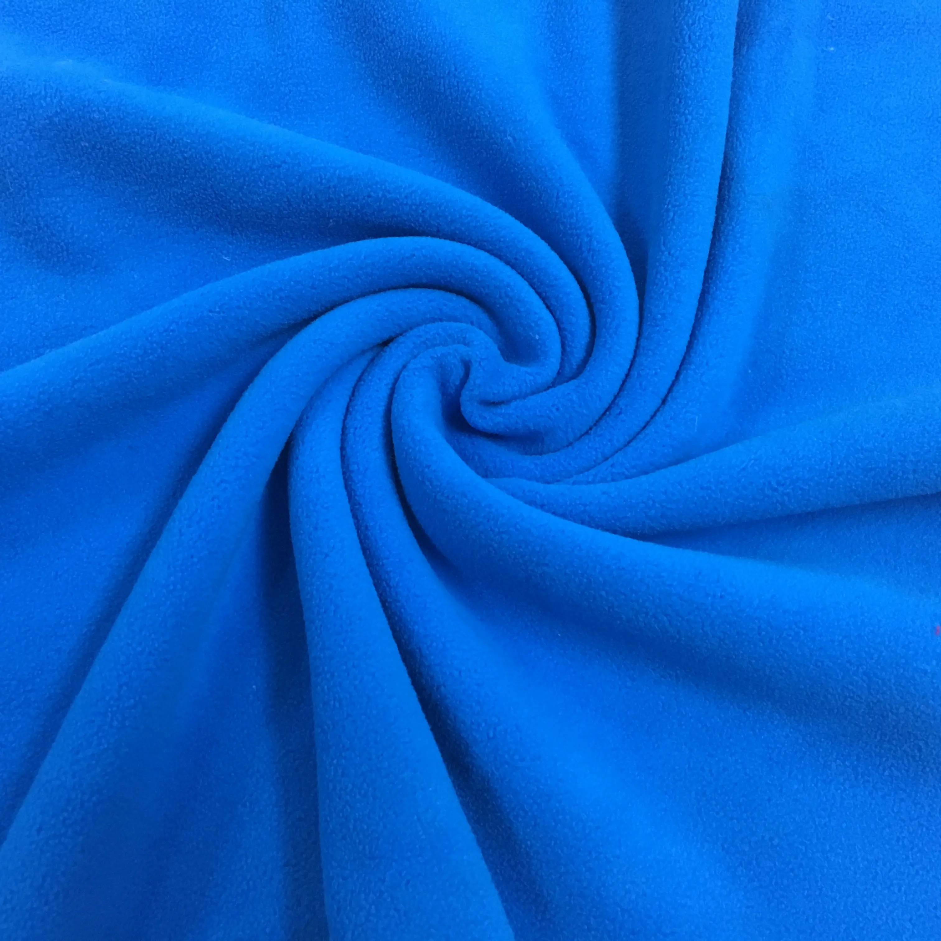 100% Polyester AZO Free Plain Knitted Windstop Micro Polar Fleece Fabric with Antipilling
