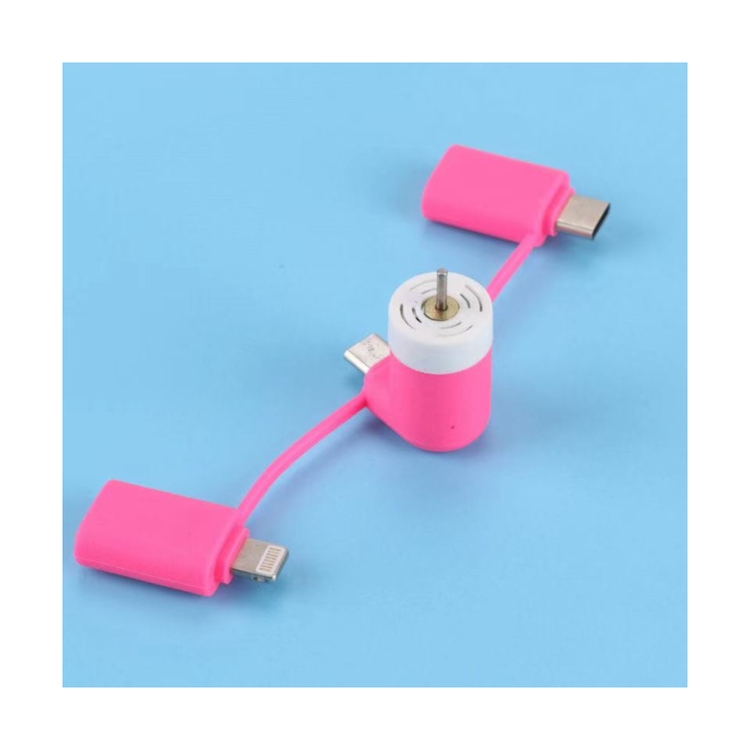 USB interface multi-function mobile three-in-one phone fan USB portable mini fan
