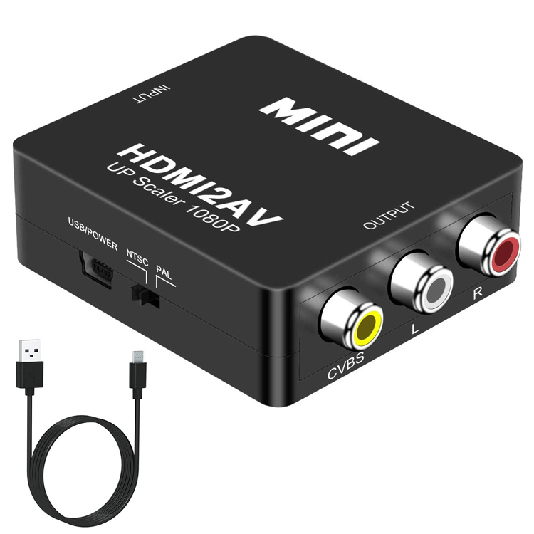 Заводская цена, преобразователь Аудио и видео HDMI в RCA, HDTV/монитор 1080P 60 Гц, преобразователь HDMI в AV HD