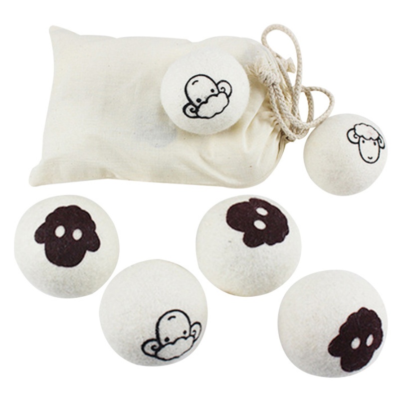 2025 Hot Selling Eco-friendly 100% Organic New Zealand Wool Felt Dryer Balls Effective Dryer Discs for Cleaning Laundry