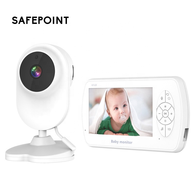 Оптовая продажа от производителя SAFEPOINT SFC22, большой экран 4,3 дюйма, ночное видение, двухстороннее аудио, умная видеокамера, монитор для ребенка