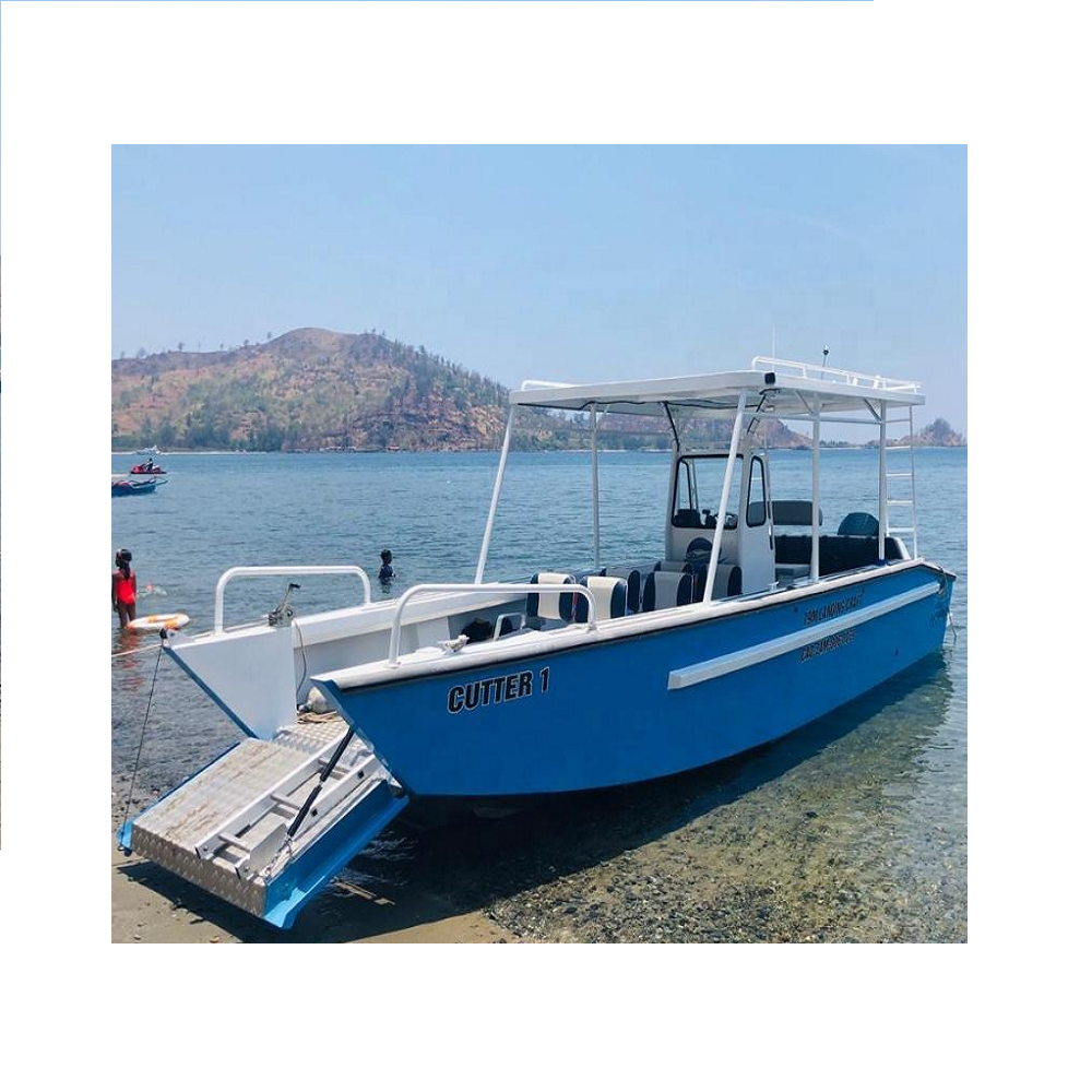 7.9m 26ft aluminium work boat barge boat speed diving boat landing craft for sale