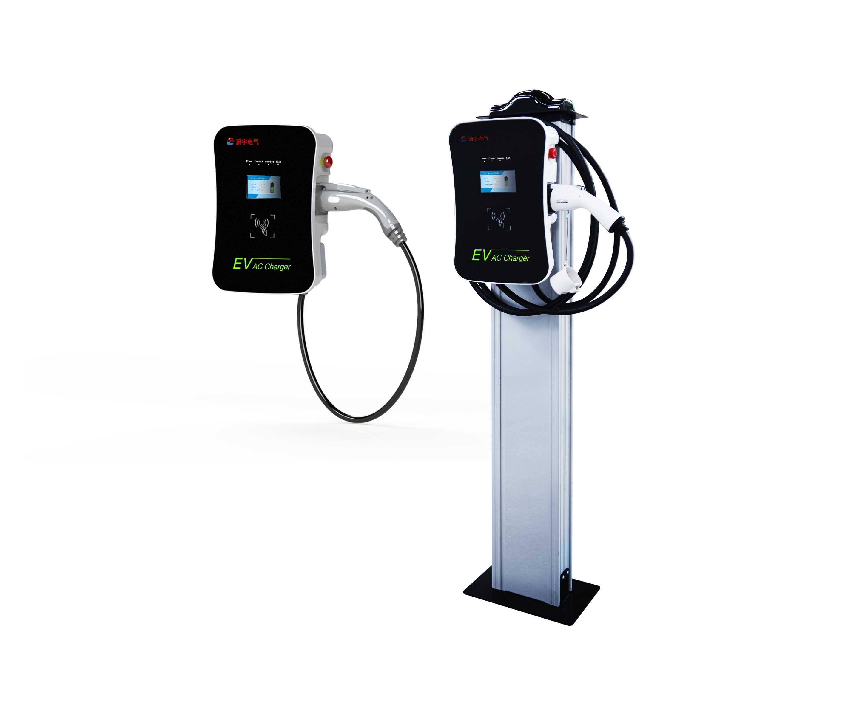 Model3 Wallbox EVSE для электромобиля AC EV зарядка 16A 11 кВт 3 фазы