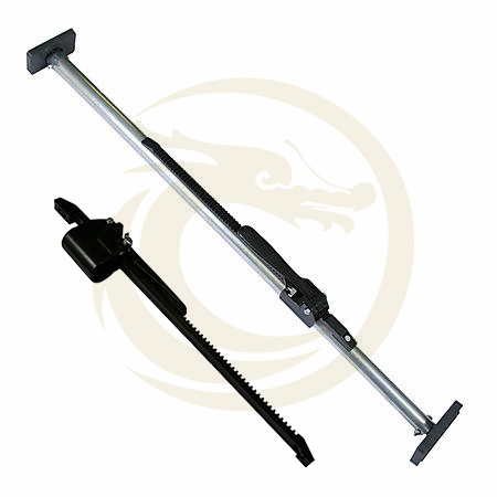 CB1203S 38mm steel tube ratcheting cargo load keeper bar for trailer
