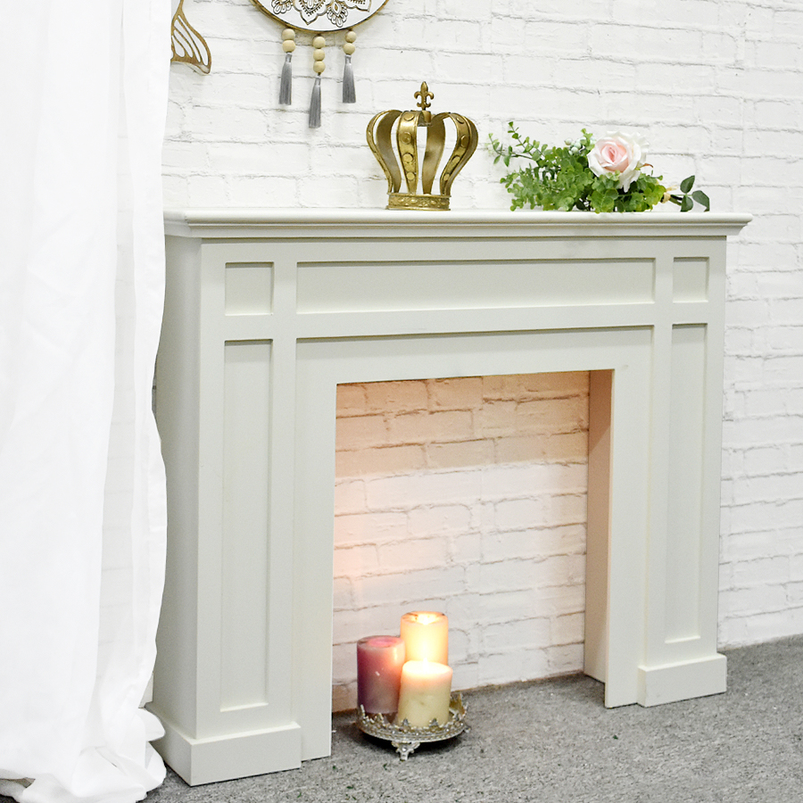Luckywind новый дизайн старинного дерева МДФ камин Mantel Surround