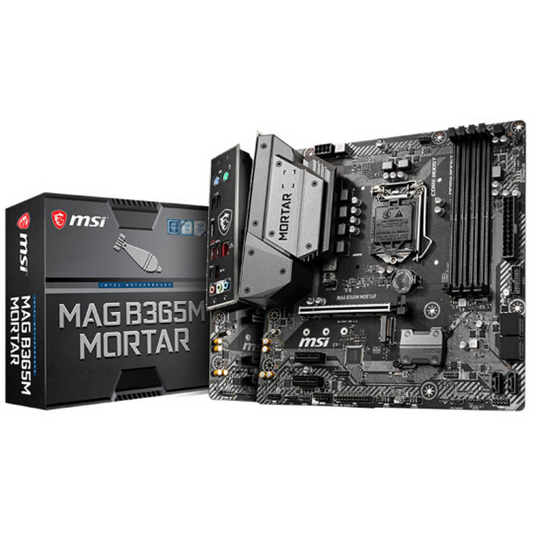 Материнская плата MSI B365M ступа поддерживает 9100F / 9400F / 9500 / 9700F и WIN7 (Intel B365 / LGA 1151)
