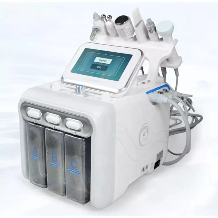 Facial Water dermabrasion Beauty Equipment 7 in 1 facial sauna machine with steamer