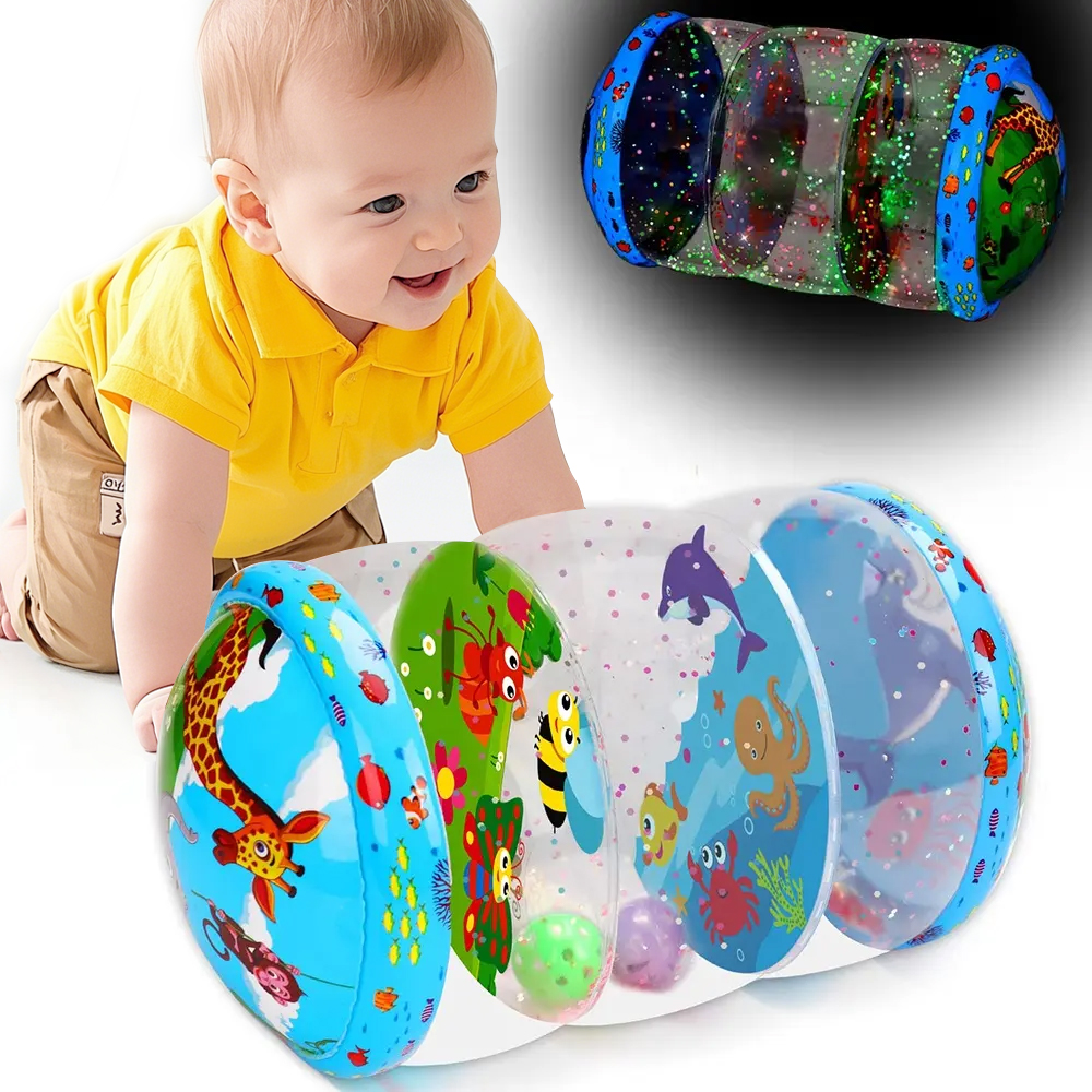 6-18 Months Toddler Inflatable Tummy Rolling Time Infant Toys For Baby
