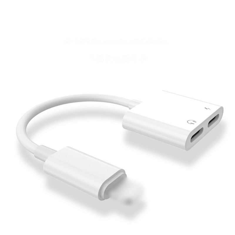 Адаптер 2 в 1 для iPhone 7 6 8 11 X XR Pro 12, адаптер для наушников Lightning/3,5 мм