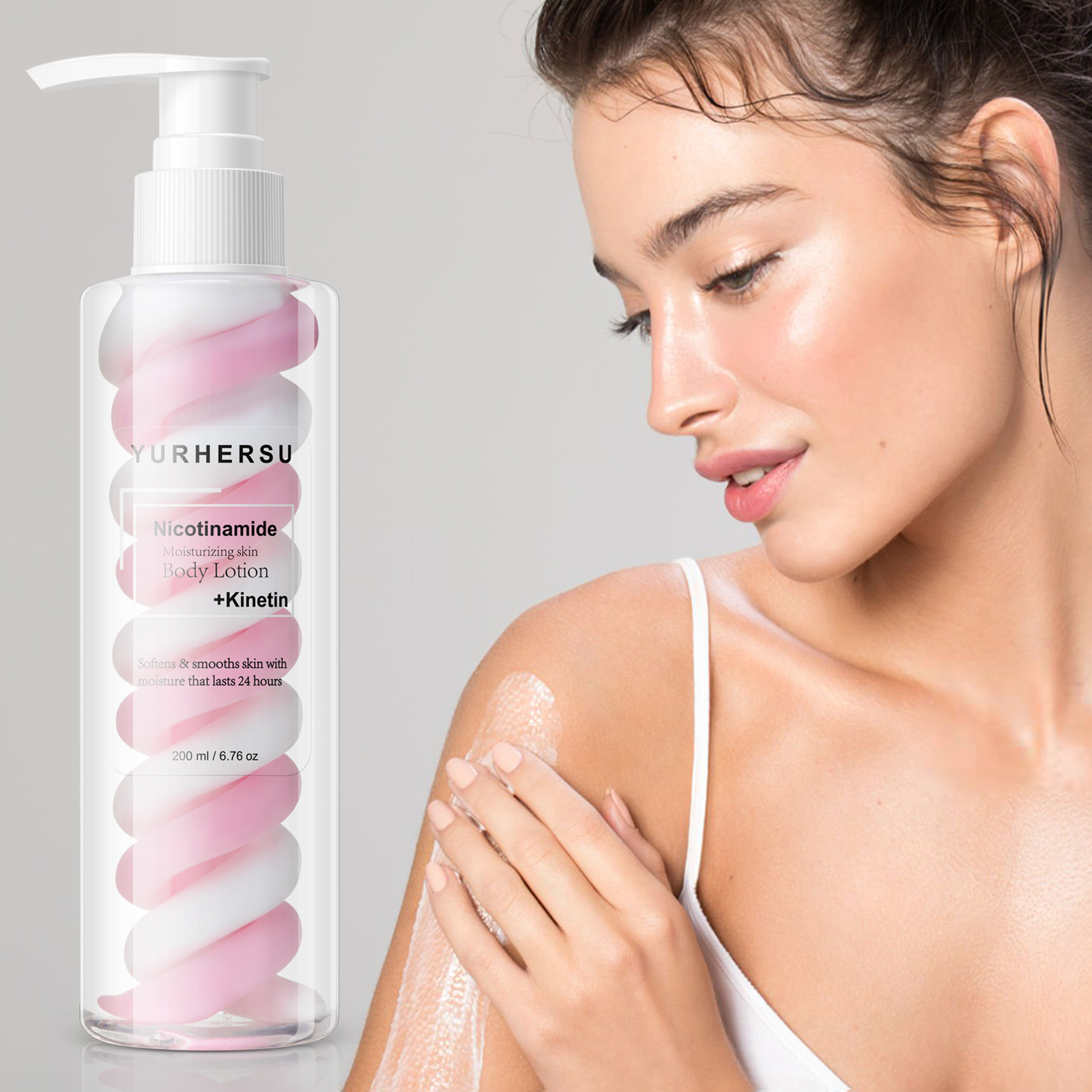Yurhersu Organic Colourful Moisturizing Body Care Two-Tone Whitening Nicotinamide Body Lotion