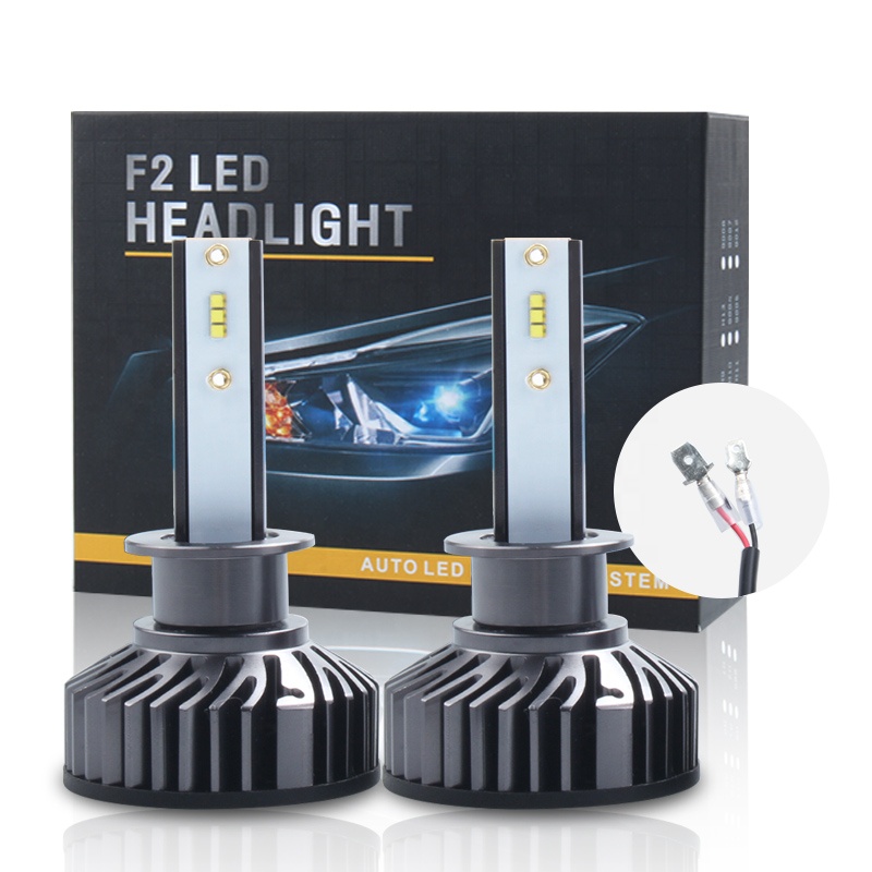HAIZG F2 Автомобильные светодиодные Фары h4 H7 H1 16000LM 80 Вт светодиодные фары лампы h4 Дальний и ближний свет