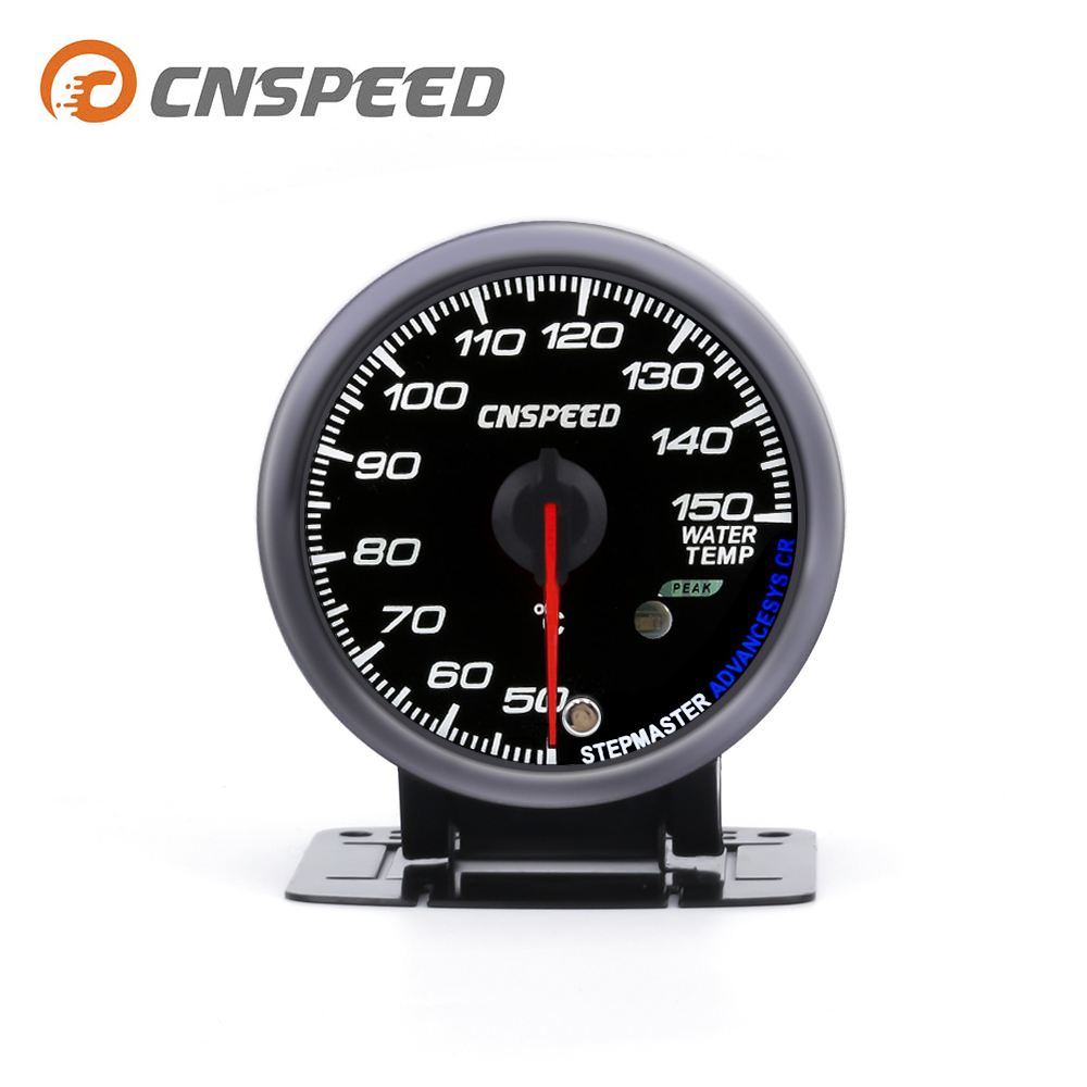 Автомобильный датчик температуры воды CNSPEED, 60 мм, черный циферблат, 50-150 градусов Цельсия, с 1/8NPT датчиком температуры воды