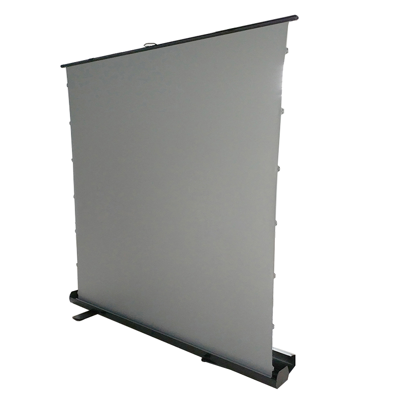 XINJIEKE Tab-Tension ALR Floor Rising Projector Screen With Stand Portable 100'' 16:9 4K pull up For Long Throw Projector